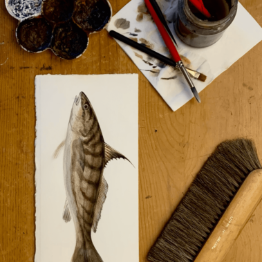 Dan's painting of a fish